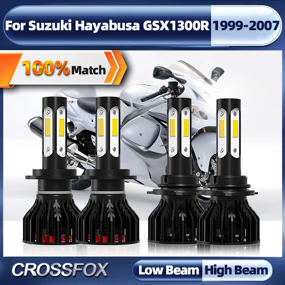 

H7 9005 HB3 LED Headlights Bulbs 40000LM 240W Turbo Lamps 6000K Car Lights For Suzuki Hayabusa GSX1300R 1999-2004 2005 2006 2007