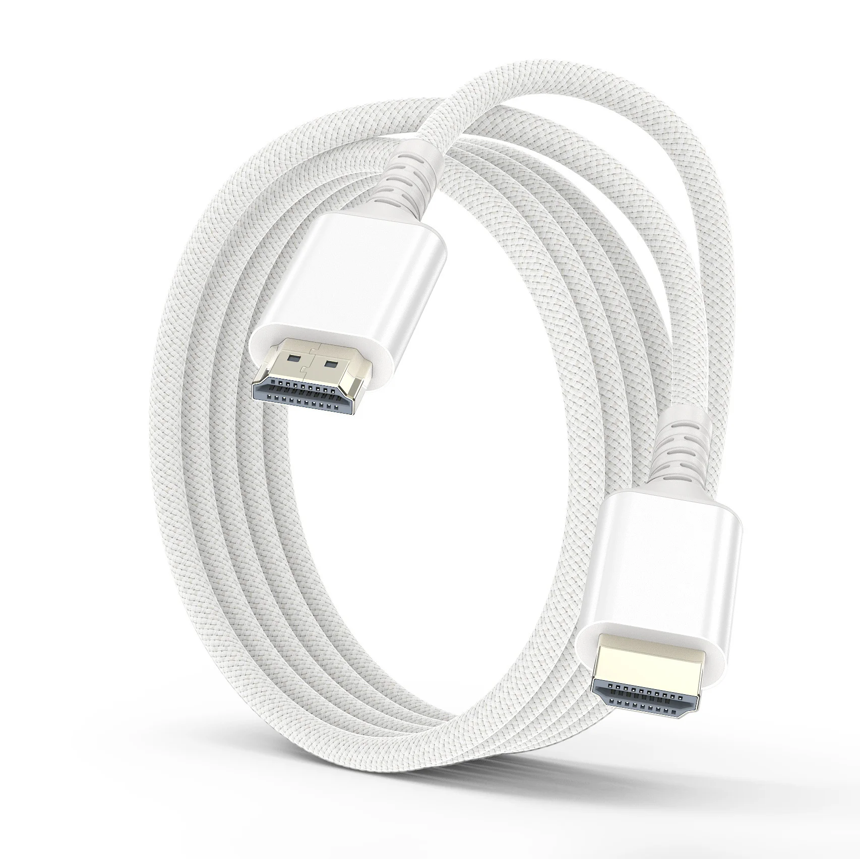 8K High-Speed HDMI Cable - White, Supports 240Hz for Monitors, TVs, and Projectors