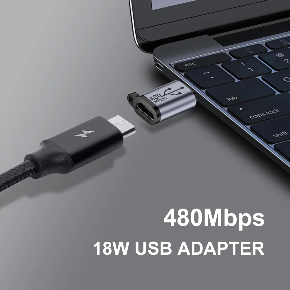 유형 C 암-마이크로 USB/미니 USB 남성 변환기 전화/태블릿/PC 용 미니 USB/유형-C 남성 어댑터에 480Mbps 마이크로 USB 여성