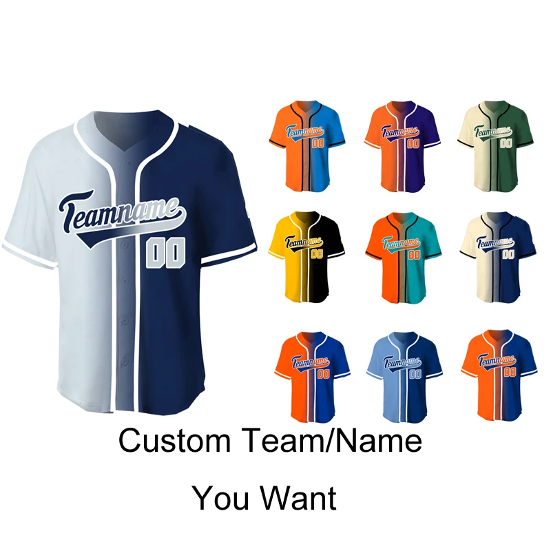 City Baseball Jersey For Men Shirts Sublimation Blanks Team/Name Training Baseball Uniform Sportswear Man Clothing