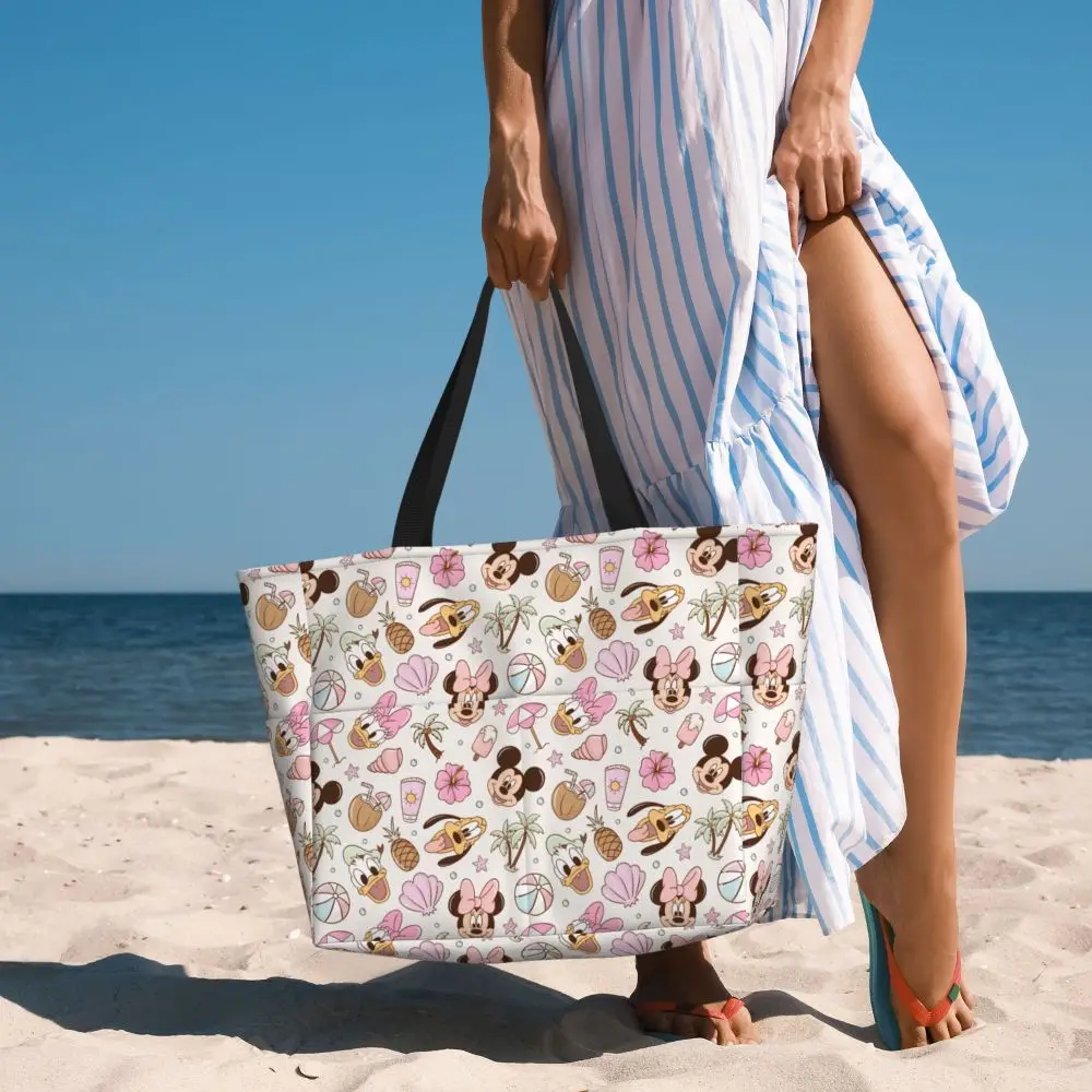 Large Beach Tote Bag Women Waterproof Sandproof Tote Bags for Pool Party S9806cc3f08424d6082e34b9f734d4cb10