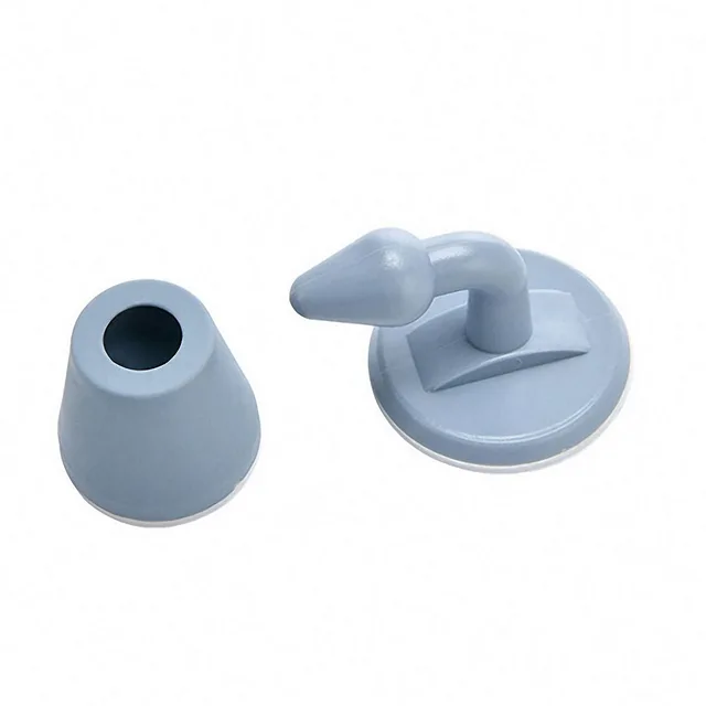 Mute Non-punch Silicone Door Stopper Touch Toilet Wall Absorption Door Plug Anti-bump Door Holder Gear Gate Resistance Door Stop Grey 1