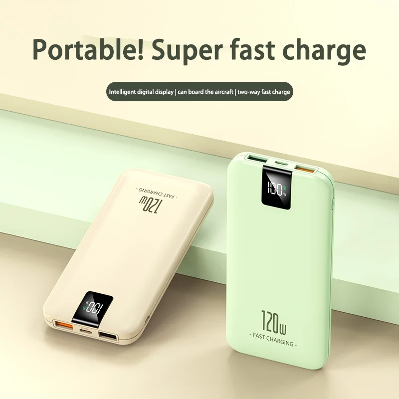 Xiaomi 120W Fast Charger Power Bank 200000mAh High Capacity Portable Sapre Battery Digital Display For iphone Huawei 2025 New 6
