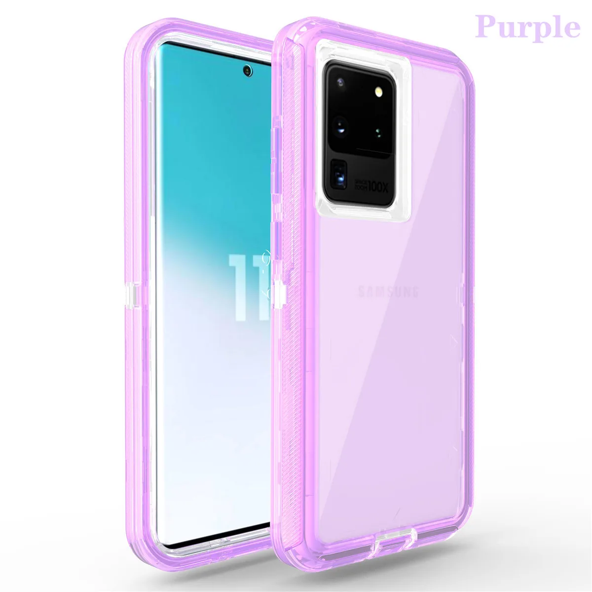 360-Degree Clear Shockproof Phone Case - 3-in-1 Defender Cover