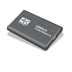 Ultra HD Video Capture Card for Game Recording & Live Streaming (GRAY)