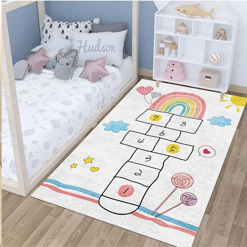Modern Cute Children's Bedroom Decor Bedside Carpet Living Room