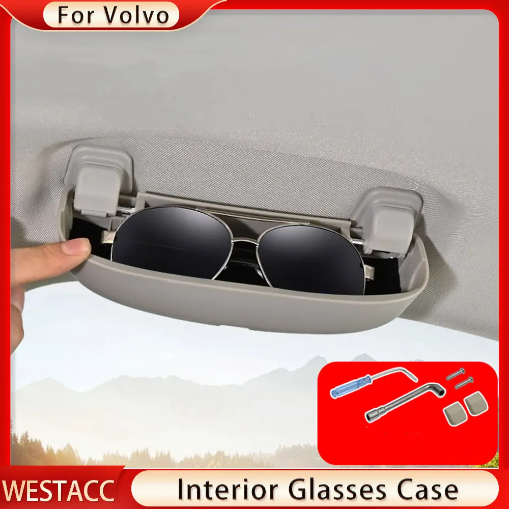 ABSCarGlassesCaseSunglassSunGlassesHolderCaseforVolvoXC40