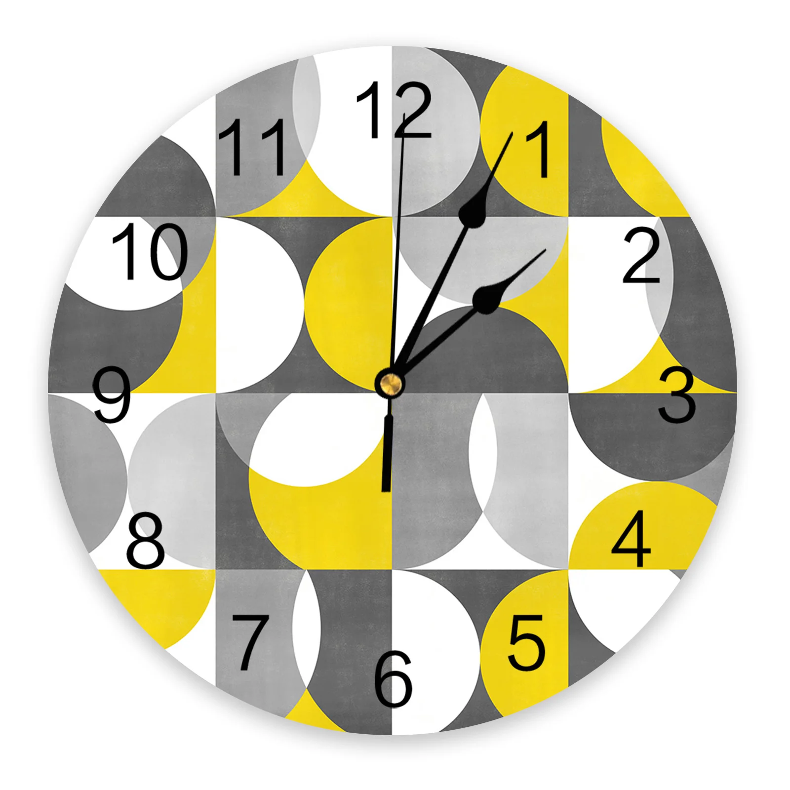Nordic Style Retro Medieval Geometric Abstract Large Wall Clock Dinning Restaurant Cafe Decor Round Wall Clocks Home Decoration