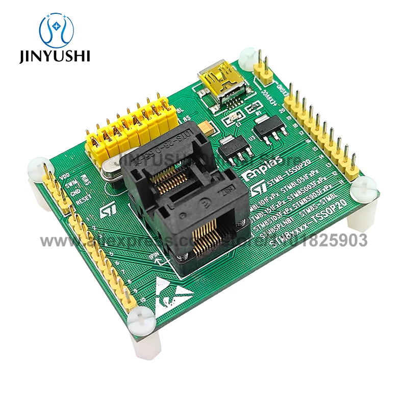 오픈탑 TSSOP20 STM8L101 STM8L151 STM8S003F STM8S103F 재고 IC 버닝 시트 어댑터 테스트 시트 테스트 소켓 테스트 벤치