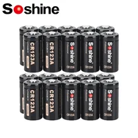 Soshine 20PCs 1600mAh CR123A 3V Primary Alkaline Battery 3 Volt CR123A Lithium Battery Li-ion Batteries 10 Years Storage Life 1