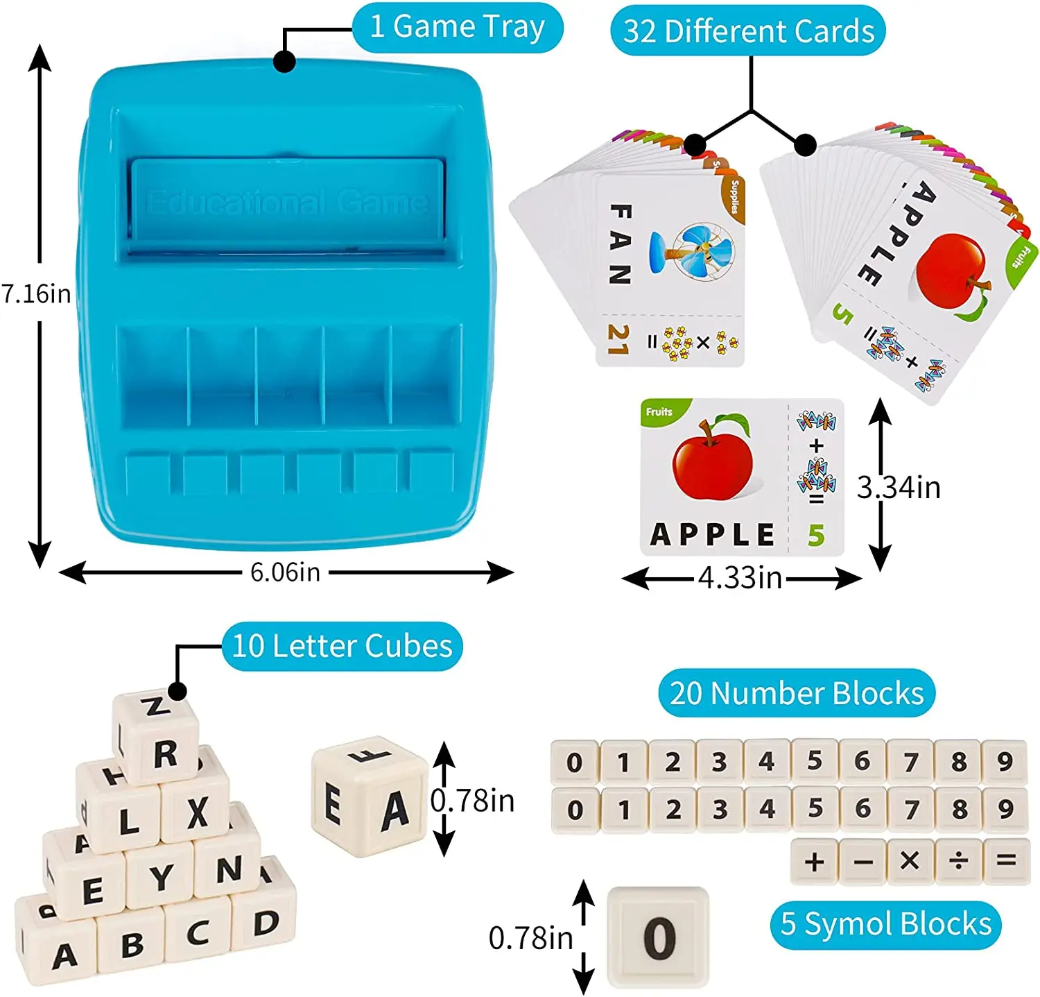Alphabet & Math Educational Toy Set for Kids (4–12 Years) 3