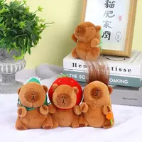 PP Cotton Capybara Plush Keychain Soft Plush Anime Capibara Pendant Cartoon Anime Capybara Capybara Plush Keyring Kid Girl Boy 2