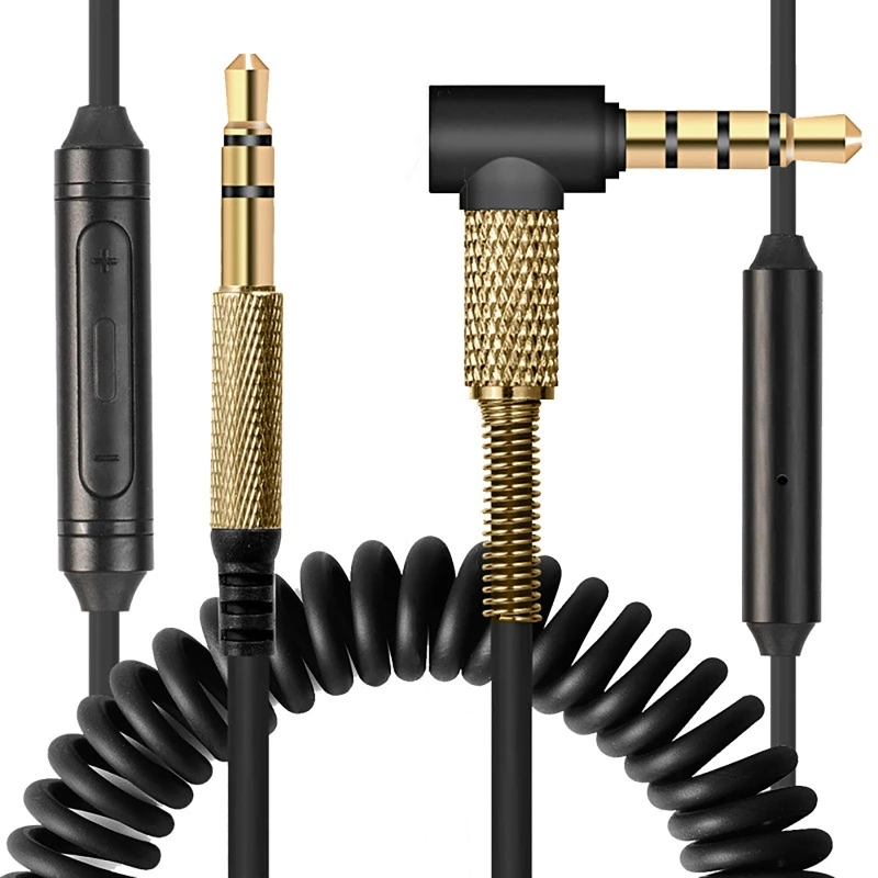 Wymienny kabel Audio do Marshall Major II 2 3 Monitor MID słuchawki przewód  z regulacją głośności mikrofonu