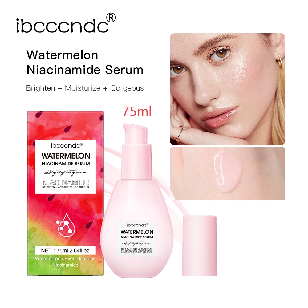 Facial Essence Whitening Serum Facial Serum Watermelon Nicotinamide Light Bulb Essence Moisturizing Skin Brightening Face Brightening Essence Women Skin Care