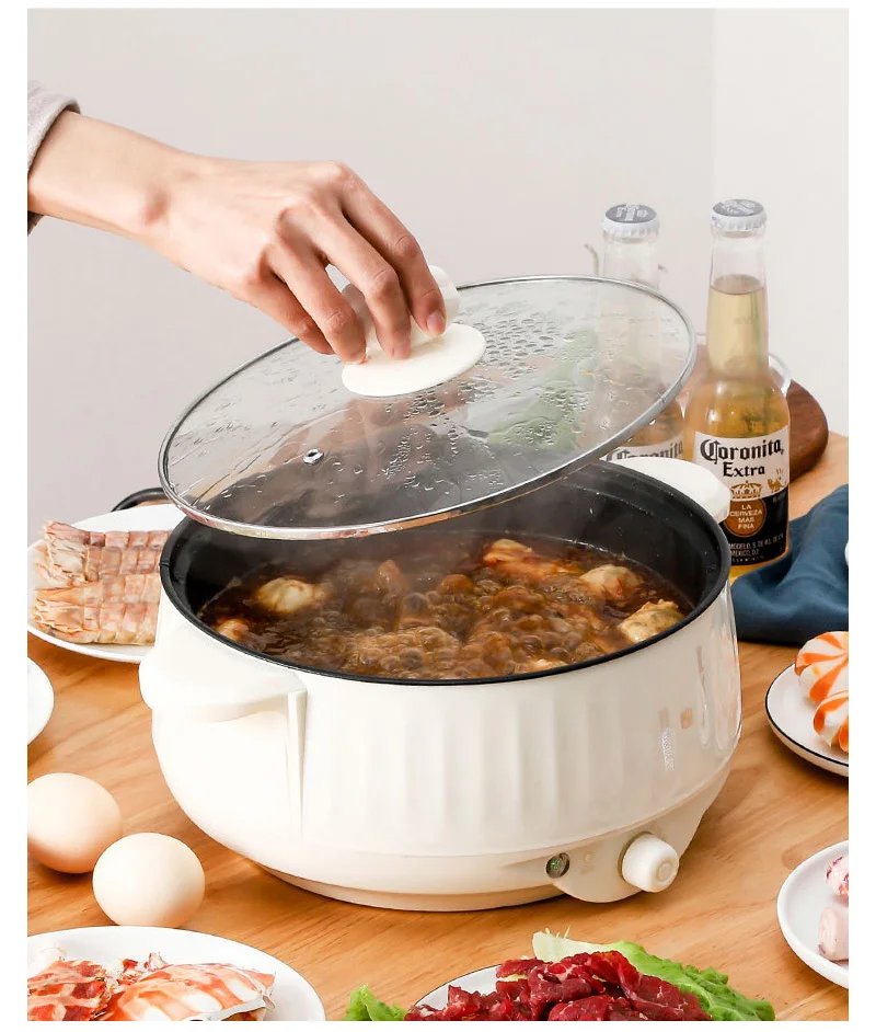 Description Picture 6 of item220V Multi Cookers Single/Double Layer Electric Pot 1-2 People Household Non-stick Pan Hot Pot Rice Cooker Cooking Appliances