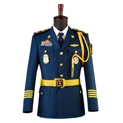 High Quality Men International Airline Manager Professional Suit Man Security Guard Uniform Suits Male Business Casual Costumes
