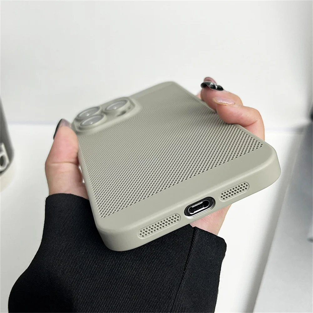 Enhanced Cooling Matte Metallic Heat Dissipation Phone Case Cover