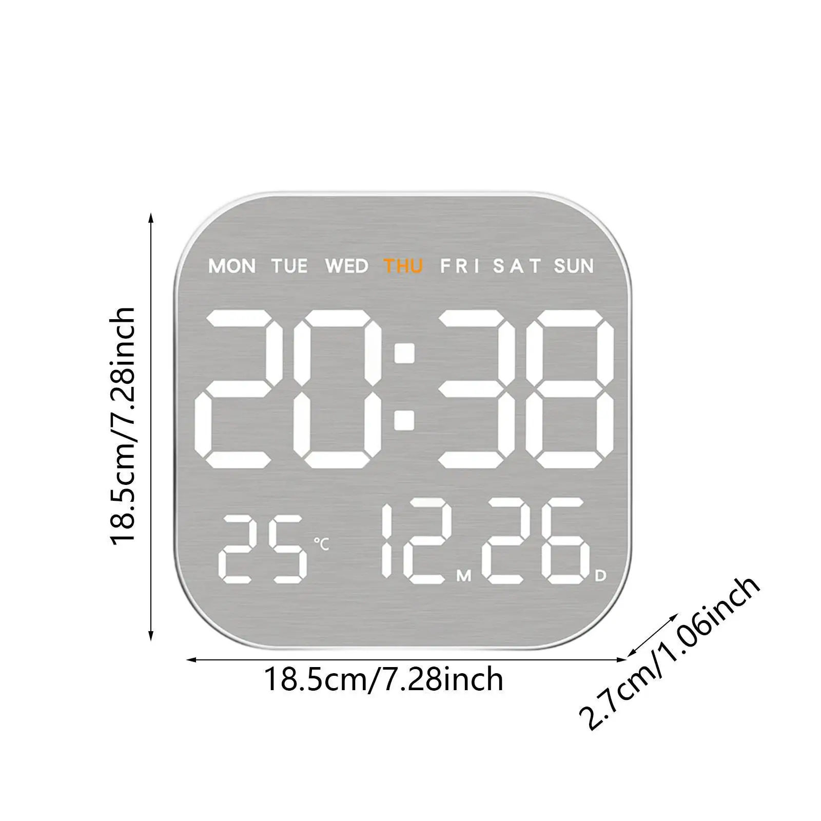 Digital Wall Clock Multipurpose Table Clock for Classroom Bedroom Study Room