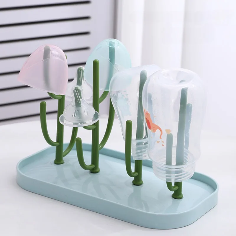 Baby Feeding Bottle Drain Rack, Nipple Feeding Cup Holder Storage Drying Rack Bottle Cleaning and Drying Baby Holder