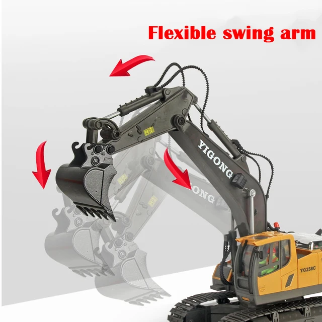 2.4Ghz 1:20 RC Excavator Remote Control Truck RC Crawler Engineering Vehicle Excavator Car Truck Radio Control Cars For Kids 3
