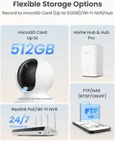 REOLINK 5MP WiFi caméra de sécurité détection personne/animal de compagnie/transchage intérieur bébé moniteur 2 voies Audio PT suivi automatique caméra IP E1-Pro 6