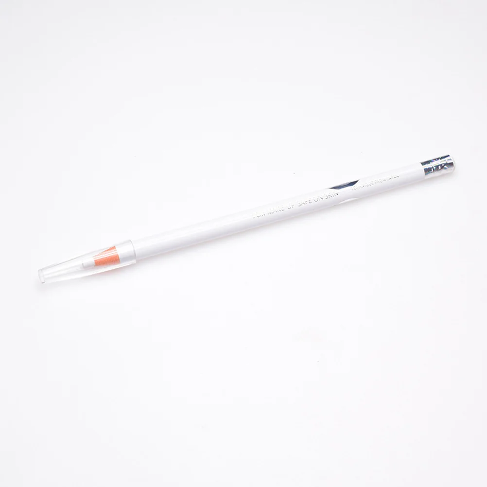 

2pcs White Eyeliner Waterproof Long- Lasting Easy Glide Silky Pen Highlighter Lip Liner Pen Multipurpose Makeup Tool