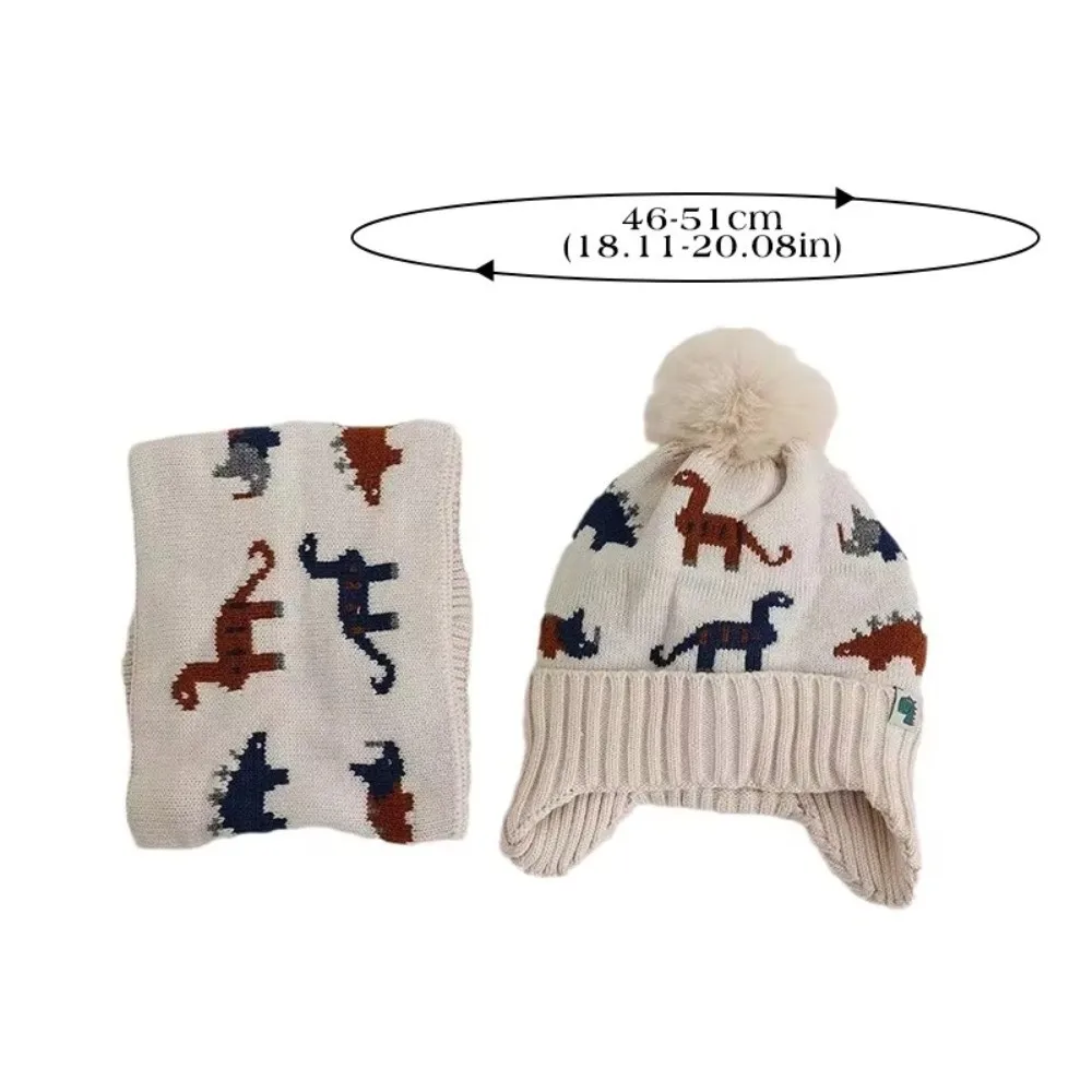 Acrylic Polyester Baby Beanie Cap Set for Kids Winter