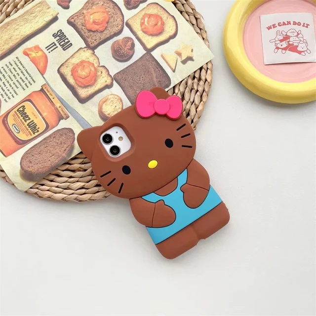 Sanrio Hello Kitty 3D Stereoscopic Phone Case For IPhone 15 14 13 12 11 Pro Max Mini XR XS 7 8 Plus Silicone Soft Back Cover Y2K - Image 5