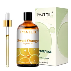 Exotic Aromatherapy Fragrance Oil Blend - Coconut, Vanilla, Strawberry, Cherry, Lemon, and Papaya - 100ml (Sweet Orange)