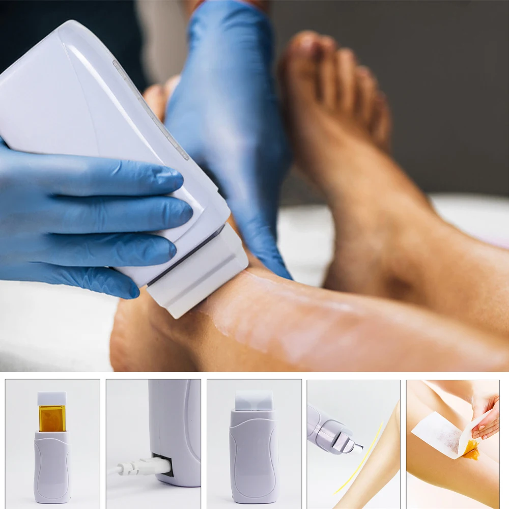 LINMANDA Wax Heater Portable Cartridge Wax Depilatory Roller Warmer Heater Waxing Hair Removal Machine At Home Use 5