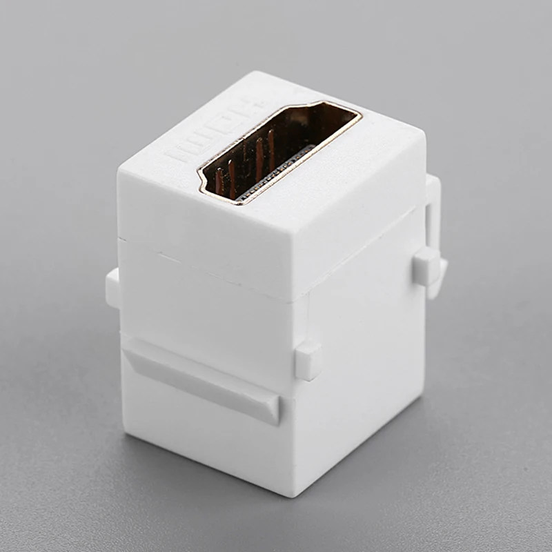 HDMI Female Connector Keystone Jack HDMI HD Module Insert Coupler Slot 180&deg; HDMI Female To Female