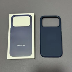 Premium Liquid Silicone MagSafe - Compatible Case for iPhone with Magnetic Wireless Charging and Animation (Midnight Blue)