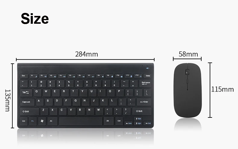bluetooth 78 teclas teclado e portátil sem