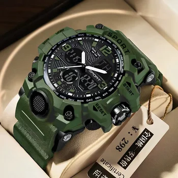 Teenage Men's Junior High School Student Fashion Trend Black Technology Sports Glow Men's Electronic Watch 2