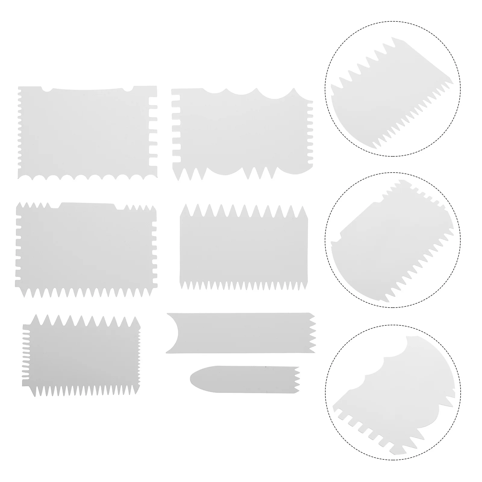 

7 шт., детский акриловый скребок для рисования кремом