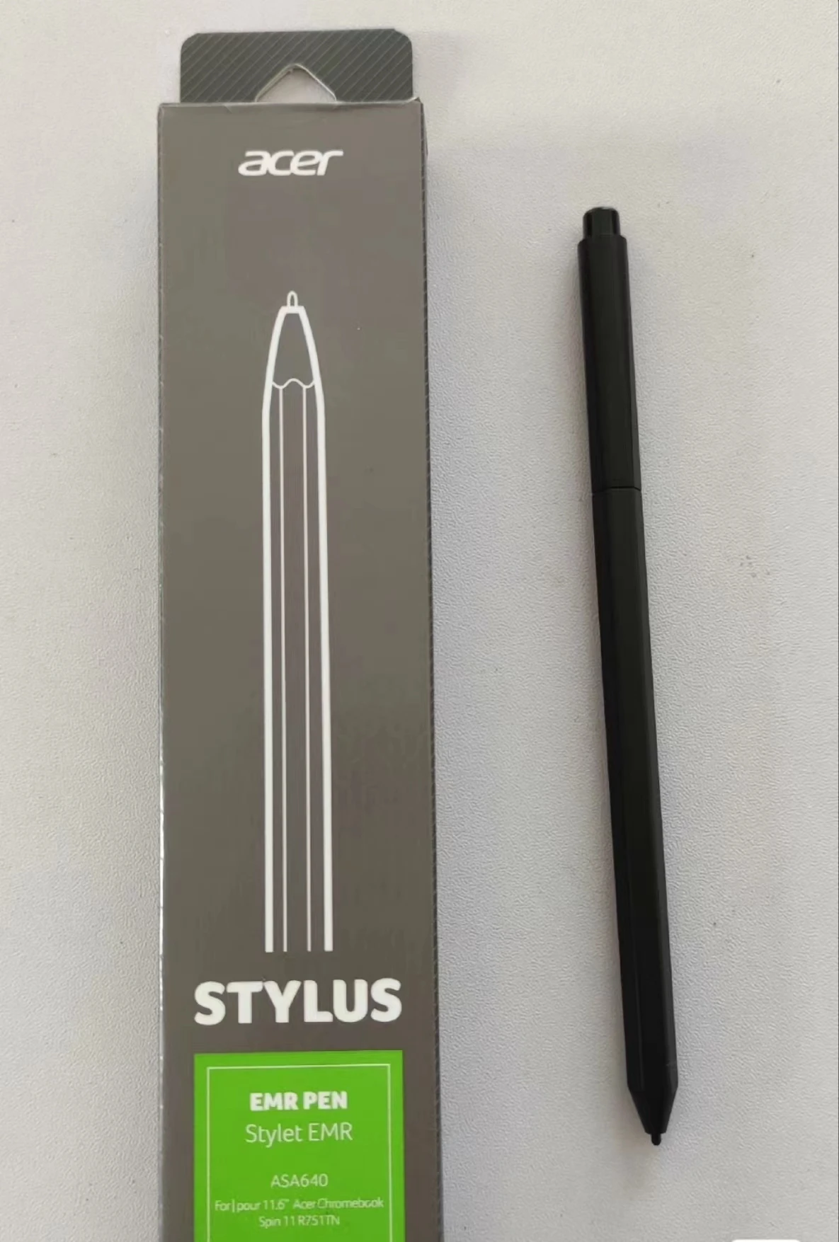 

EMR Stylus Pen With Eraser For Acer Chromebook Tab 10 Spin 11 311 511 512 13 ConceptD 7 Pro Ezel Pro