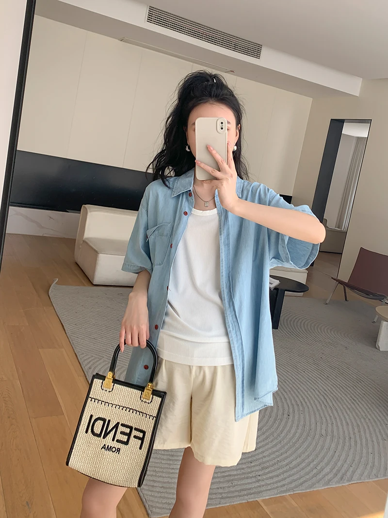 ZMA 출산용 와이드 레그 반바지 여성용 여름 루즈하고 편안한 출산 캐주얼 바지 모유 수유 친화적인 여름 착용