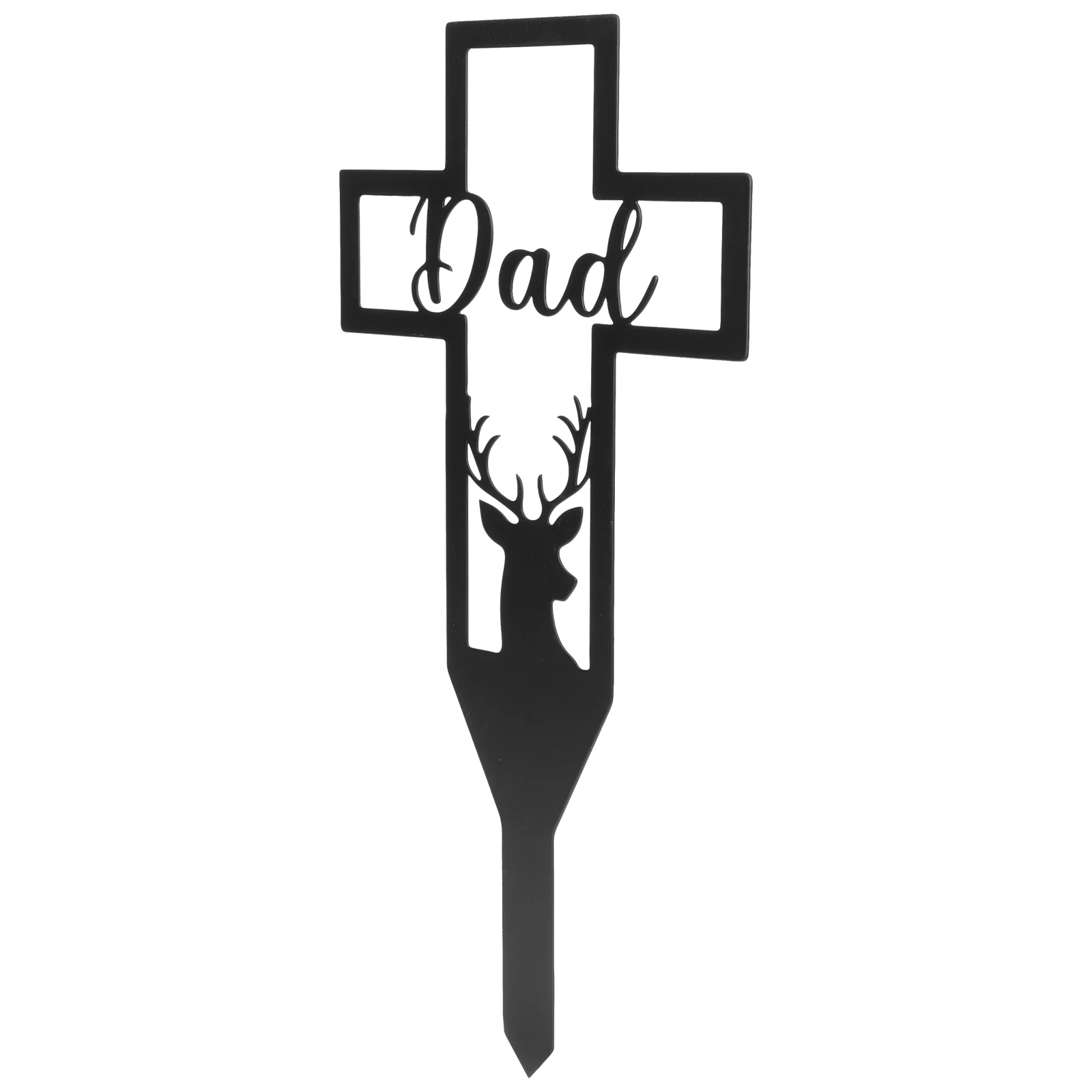 

Cemetery Cross Stake Decorative Cemetery Stake Yard Stake Sign Inserted Decor