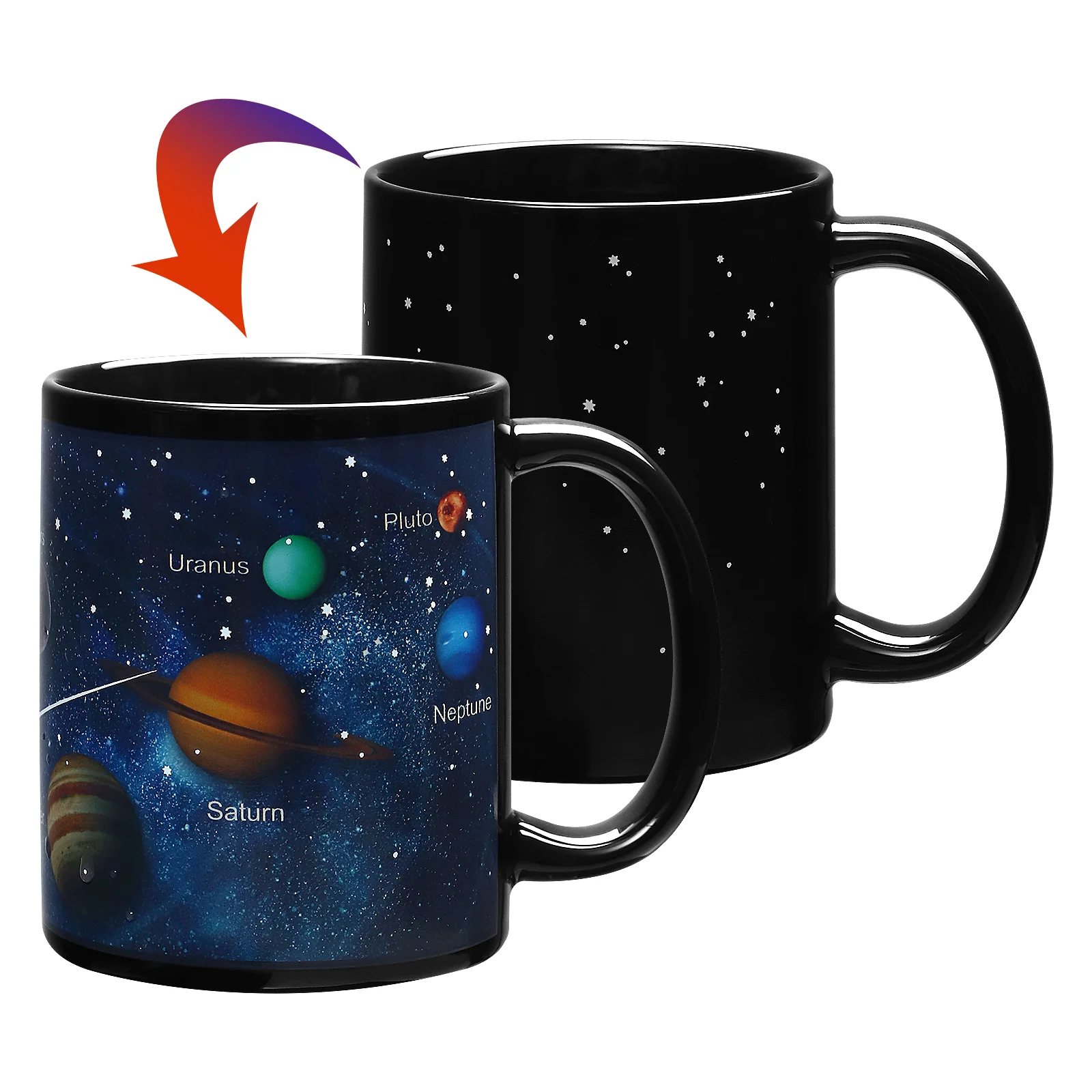 

Sensitive Color Changing Cup -sensitive Reactive Mug Espresso Ceramics Heated Coffee