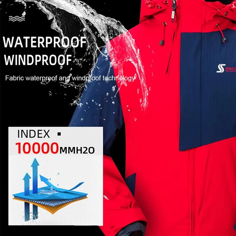 Men Winter Outdoor Ski Jackets Male Windproof Waterproof Skiing Snowboarding Jackets Sports Ski Coats Thick Warm Equipment winter jacket ski jacket men snow jumpsuit