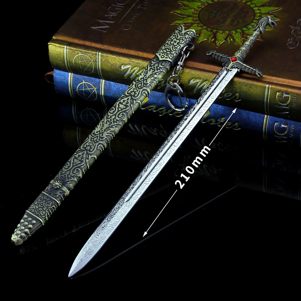 

21cm Oathkeeper Sword GOT Valyrian Steel Game Television Peripherals Brienne of Tarth Metal Weapons Model Thrones Ornament Craft