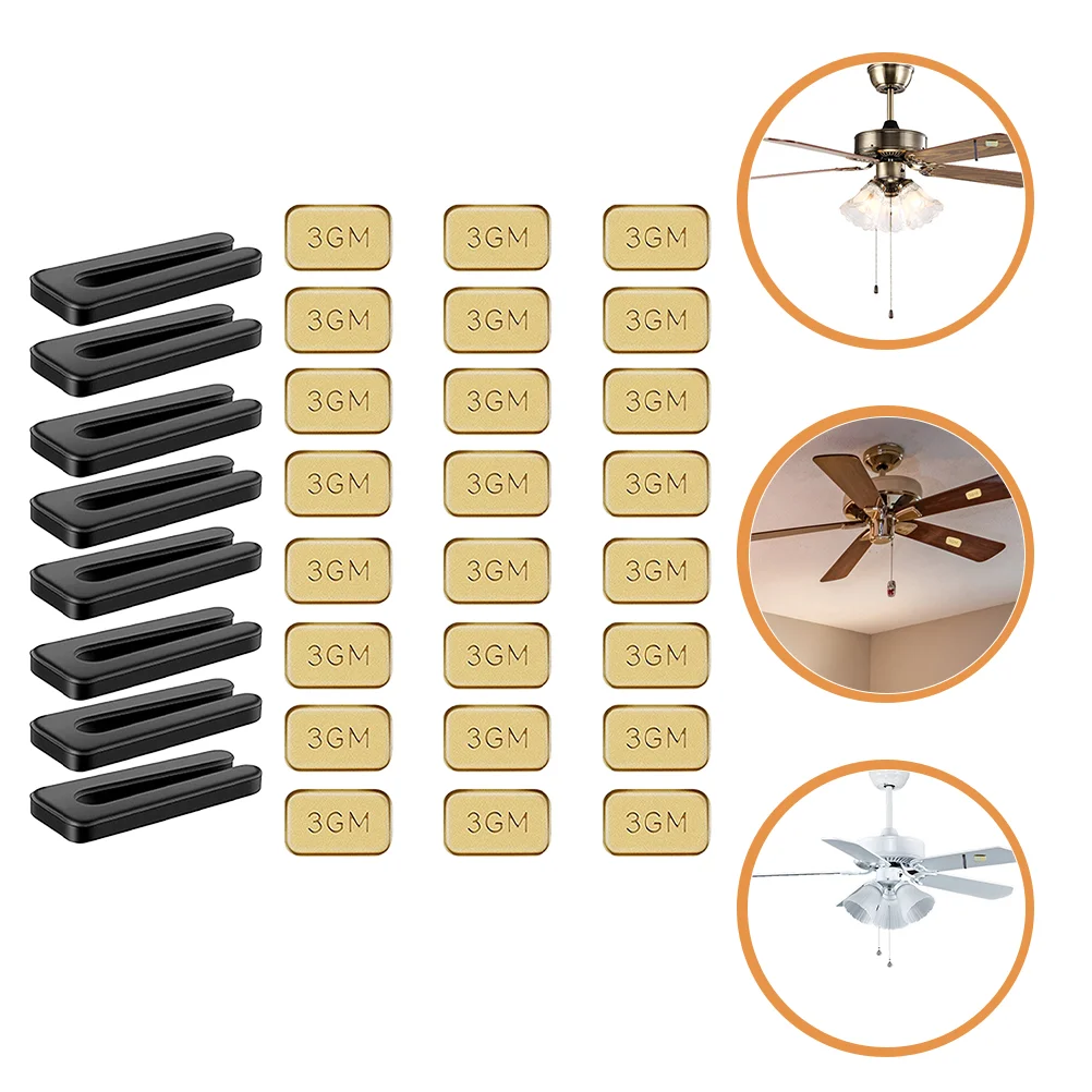 

8 Sets Ceiling Fans Light Balancer Balancing Kit for Blade Blades Self Adhesive Weights