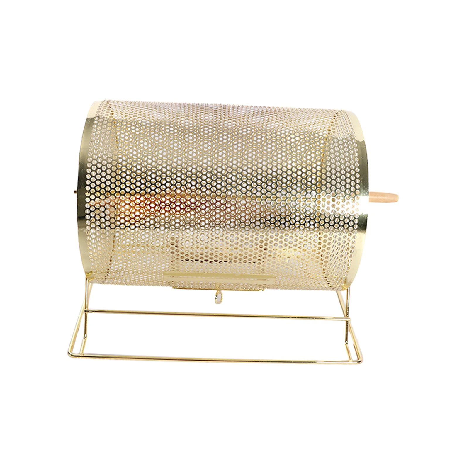 Raffle Drum With Wooden Turning Handle Rotate Drum For Bingo Balls