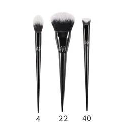 Kat Von D Premium Makeup Brush Collection: Foundation, Blush, Highlight, Concealer, Powder, Sculpting, and Eyeshadow Brushes (KVD 1-3-4)