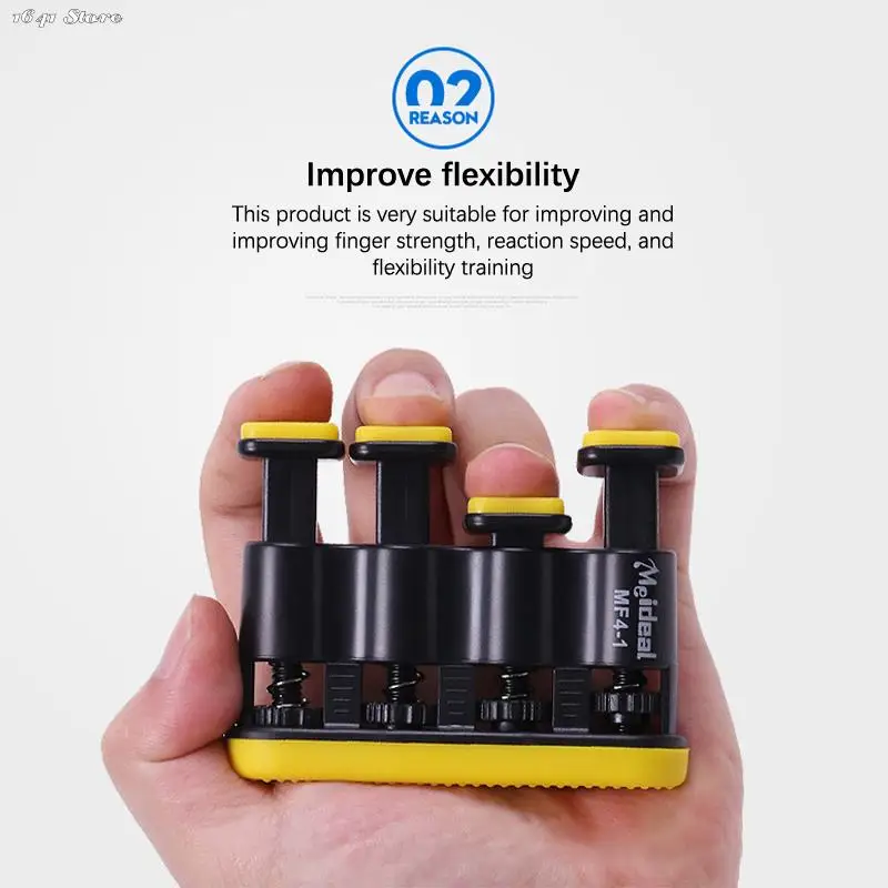 Hand Grip Finger Trainer Strengthener Adjustable Power Training Home Fitness Equipment Piano Guitar Finger Exerciser Trainers 1x hand strengthener finger trainer finger strength trainer hand grip trainers hand grip exerciser hand exerciser hand trainer
