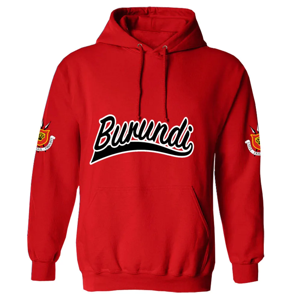 

BURUNDI male youth custom made name number bdi country pullover nation flag bi french burundian print photo casual boy clothing