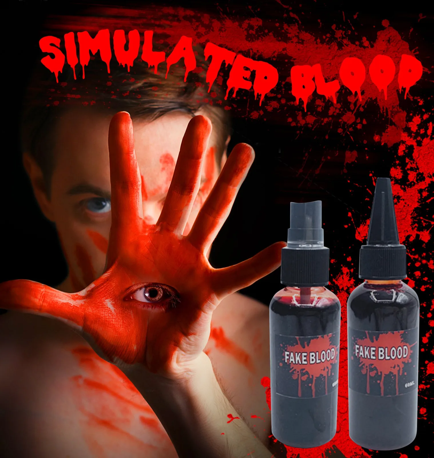Faux Sang En Spray 30 Ml - Pour Effets Spéciaux, Déguisements Monstres Et Halloween