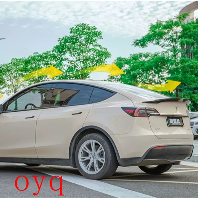 

For Tesla 3 Model Y high quality ABS Plastic Unpainted Color Rear Spoiler Wing Trunk Lid Cover Car Styling
