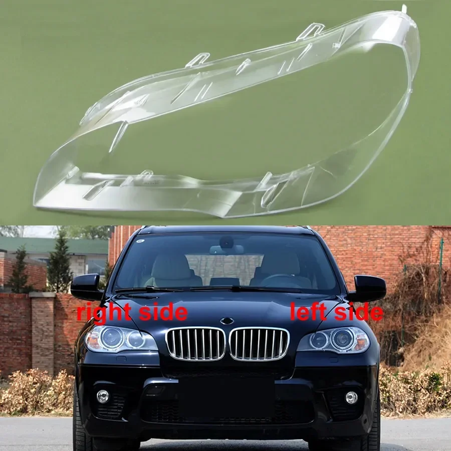 For BMW X5 E70 2007 2008 2009 2010 2011 2012 2013 Headlamp Cover Transparent Headlight Shell Plexiglass Auto Replacement Parts