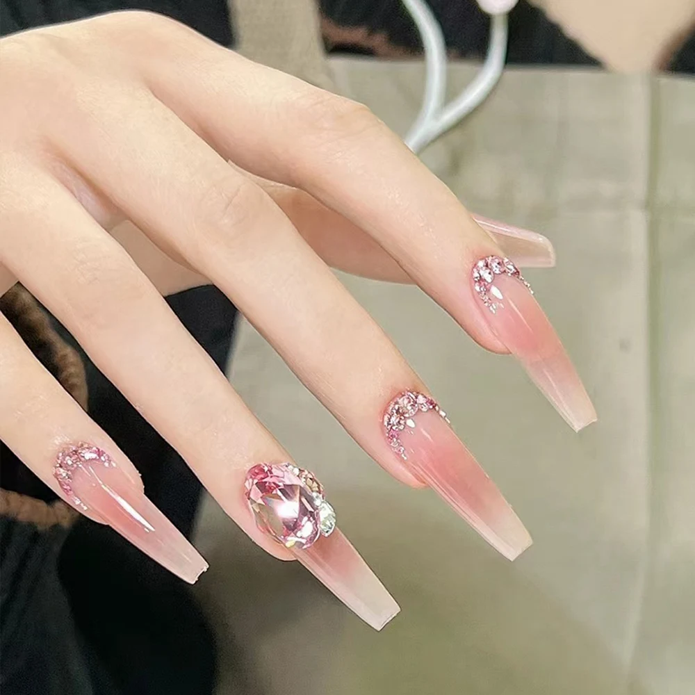 12-Grid 3D Crystal Nail Art Rhinestones & Glitter Set
